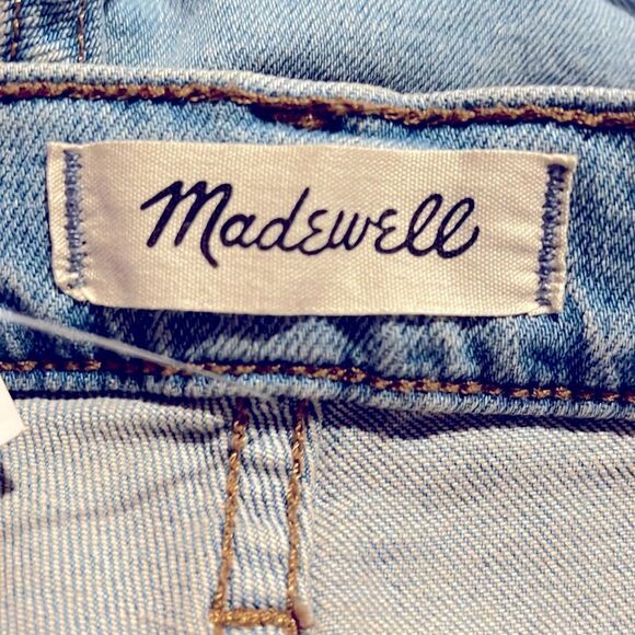 Madewell NWT Perfect Vintage Straight Jeans Sz 23 Danby Wash Ripped Knee Edition - Picture 10 of 10